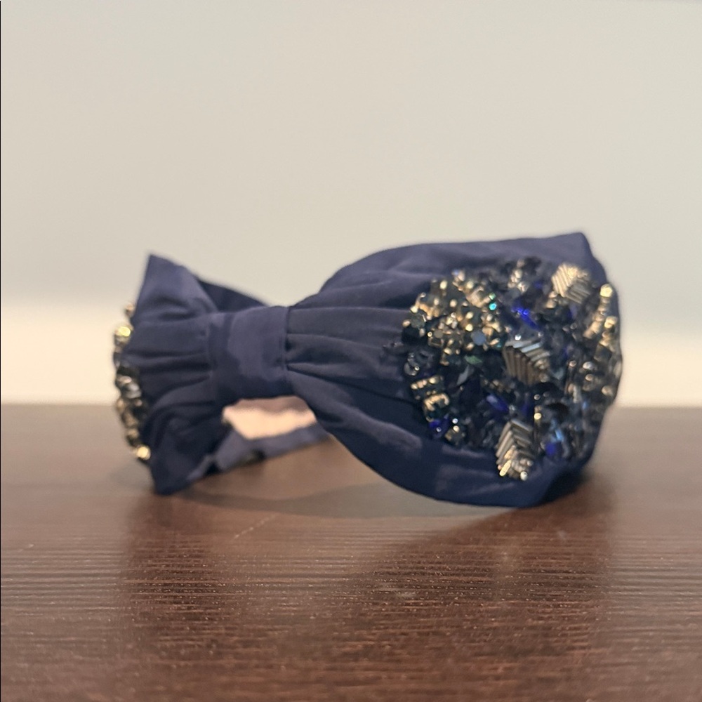 Namjosh Navy Embellished Headband